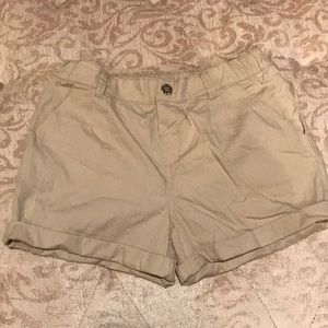 Girls khaki shorts